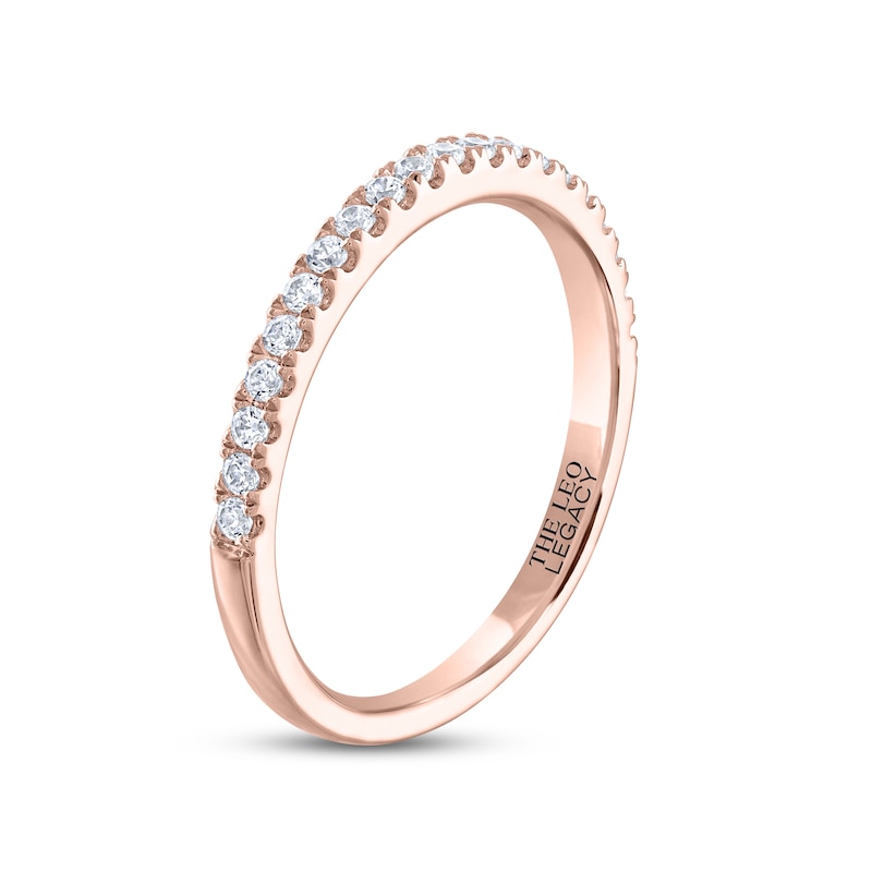 Main Image 2 of THE LEO Legacy Lab-Grown Diamond Wedding Band 1/4 ct tw 14K Rose Gold