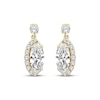 Thumbnail Image 2 of KAY Lab-Grown Diamonds Moval Old-Cut Dangle Earrings 1 ct tw 10K Yellow Gold