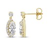 Thumbnail Image 3 of KAY Lab-Grown Diamonds Moval Old-Cut Dangle Earrings 1 ct tw 10K Yellow Gold