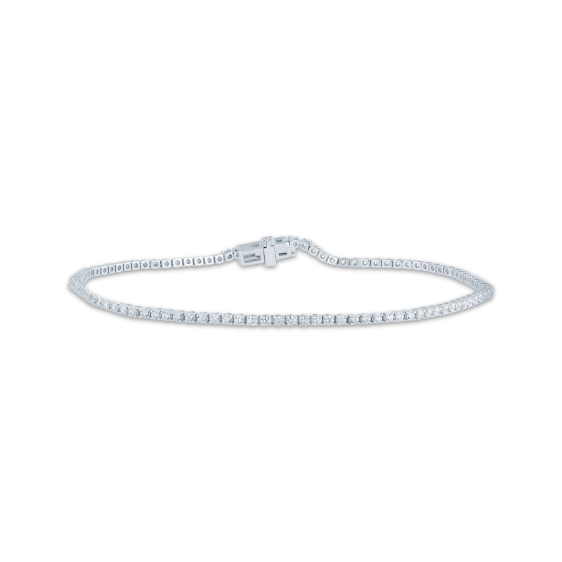 Main Image 1 of KAY Lab-Grown Diamonds Tennis Bracelet 1 ct tw 14K White Gold