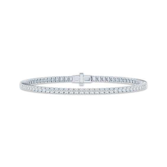 KAY Lab-Grown Diamonds Tennis Bracelet 3 ct tw 14K White Gold