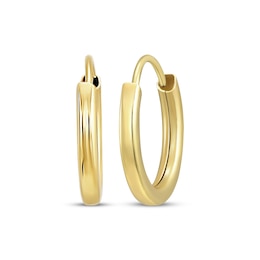 Hoop Earrings 12mm 10K Yellow Gold