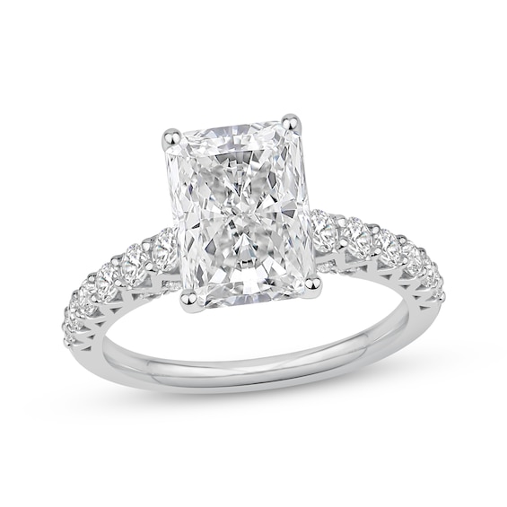Now + Forever Certified Lab-Grown Diamonds Radiant-Cut Engagement Ring 4-3/4 ct tw Platinum