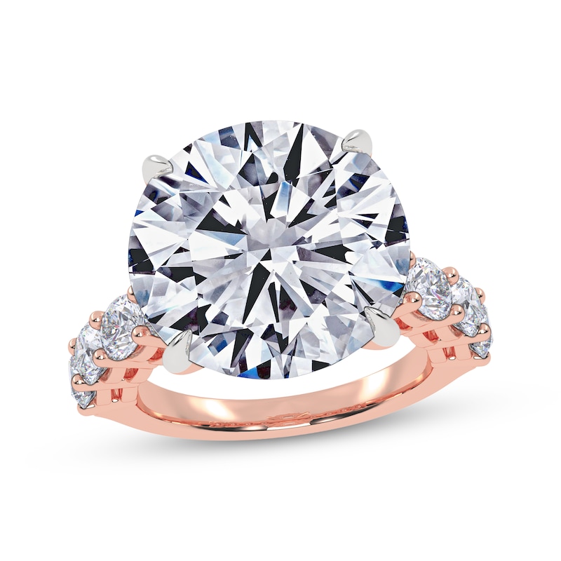 Main Image 1 of Now + Forever Lab-Grown Diamonds Certified Round-Cut Engagement Ring 11-1/2 ct tw 14K Rose Gold
