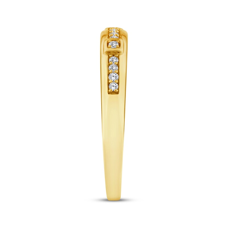 Main Image 2 of Now + Forever Diamond Wedding Band 1/10 ct tw 10K Yellow Gold