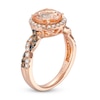 Thumbnail Image 2 of Le Vian Chocolate Twist Morganite Ring 3/8 ct tw Diamonds 14K Strawberry Gold