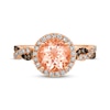 Thumbnail Image 4 of Le Vian Chocolate Twist Morganite Ring 3/8 ct tw Diamonds 14K Strawberry Gold