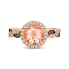 Thumbnail Image 3 of Le Vian Chocolate Twist Morganite Ring 3/8 ct tw Diamonds 14K Strawberry Gold