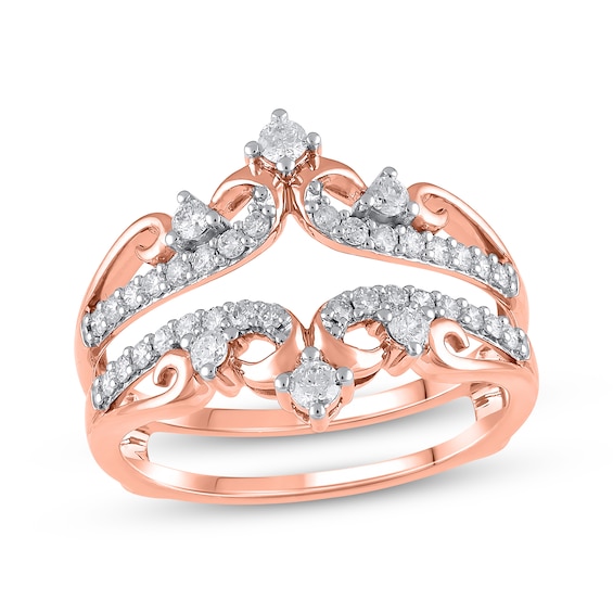 Adore Diamond Enhancer Ring 1/2 ct tw Round-cut 14K Rose Gold