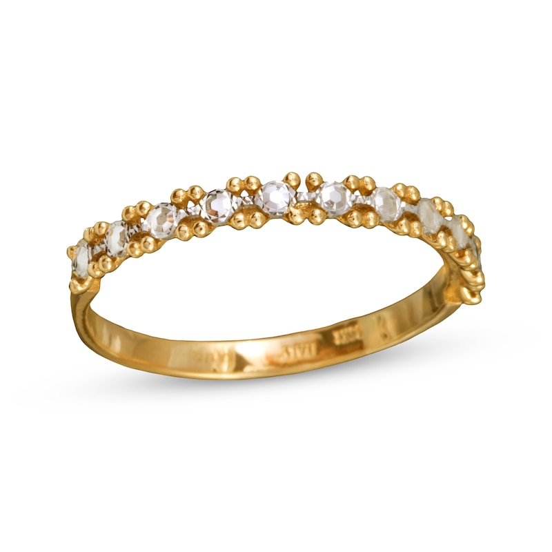 Diamond-Cut Ring 10K Yellow Gold