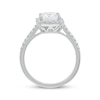 Thumbnail Image 3 of Emerald & Round-Cut White Lab-Created Sapphire &quot;Vacation&quot; Ring Sterling Silver