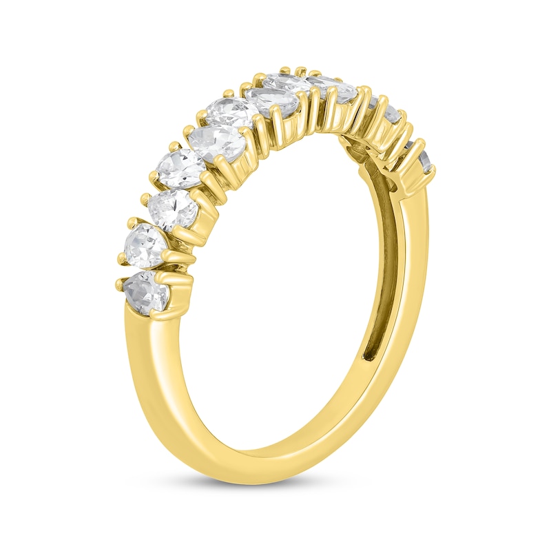 Main Image 2 of Pear-Shaped Diamond Anniversary Band 3/4 ct tw 14K Yellow Gold