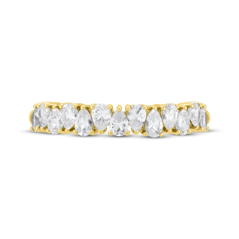 Main Image 3 of Pear-Shaped Diamond Anniversary Band 3/4 ct tw 14K Yellow Gold