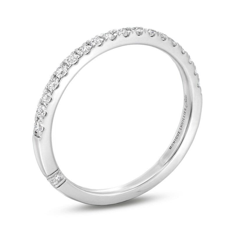 Monique Lhuillier Bliss Diamond Anniversary Band 1/4 ct tw 14K White Gold