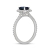 Thumbnail Image 1 of Neil Lane Emerald-Cut Natural Blue Sapphire & Diamond Engagement Ring 1/2 ct tw 14K White Gold