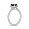 Thumbnail Image 5 of Neil Lane Emerald-Cut Natural Blue Sapphire & Diamond Engagement Ring 1/2 ct tw 14K White Gold