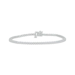 Lab-Created Diamonds by KAY Tennis Bracelet 1 ct tw 10K White Gold 7&quot;