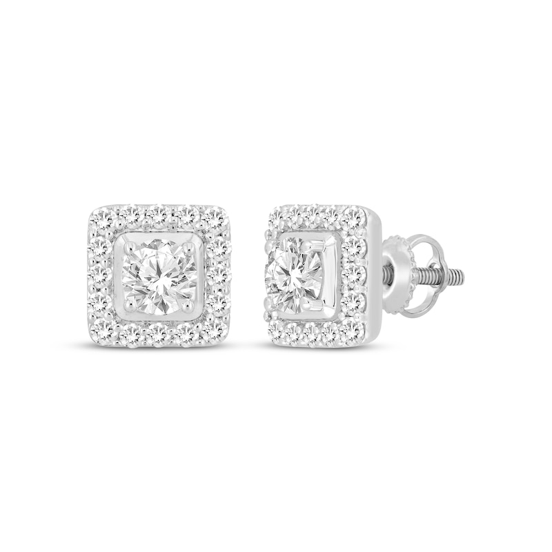 Men's Lab-Created Diamonds by KAY Round-Cut Stud Earrings 1-3/4 ct tw ...