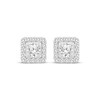 Thumbnail Image 2 of Men's KAY Lab-Grown Diamonds Round-Cut Stud Earrings 1-3/4 ct tw 10K White Gold