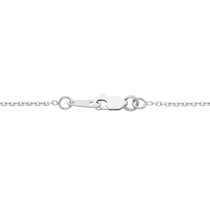Main Image 3 of Diamond Ladder Necklace 1/2 ct tw 10K White Gold 18"