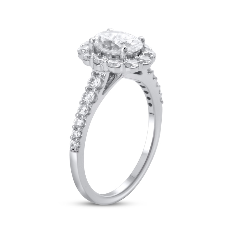 Lab-Created Diamonds by KAY Oval-Cut Engagement Ring 1-3/4 ct tw 14K White Gold