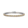 Thumbnail Image 1 of Marquise-Cut Citrine S-Link Bracelet Sterling Silver 7.25
