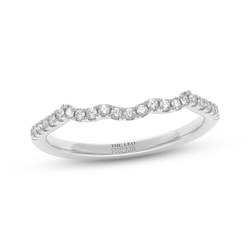 Main Image 7 of THE LEO Prisma Diamond Contour Wedding Band 1/5 ct tw 14K White Gold