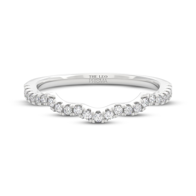 Main Image 9 of THE LEO Prisma Diamond Contour Wedding Band 1/5 ct tw 14K White Gold