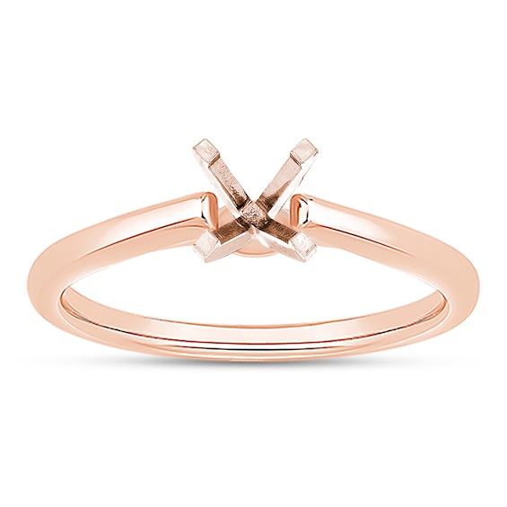 Now + Forever Solitaire Engagement Ring Setting 14K Rose Gold