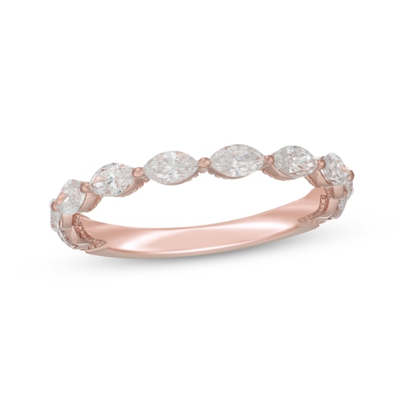 Neil Lane Artistry Marquise-Cut Lab-Grown Diamond Anniversary Band 3/4 ct tw 14K Rose Gold
