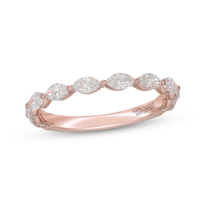 Main Image 1 of Neil Lane Artistry Marquise-Cut Lab-Grown Diamond Anniversary Band 3/4 ct tw 14K Rose Gold