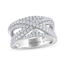 THE LEO Diamond Crossover Anniversary Band 1 ct tw 14K White Gold