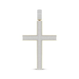 Diamond Cross Charm 1-1/2 ct tw 10K Yellow Gold