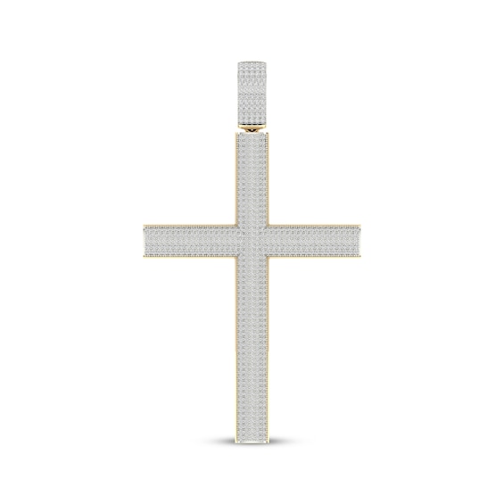 Diamond Cross Charm 1-1/2 ct tw 10K Yellow Gold