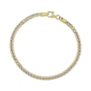 Thumbnail Image 1 of Diamond-Cut Hollow Wheat Chain Bracelet 3.5mm 10K Yellow Gold 8.5