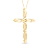 Thumbnail Image 3 of Diamond Cross Necklace 3/4 ct tw 14K Yellow Gold 18"