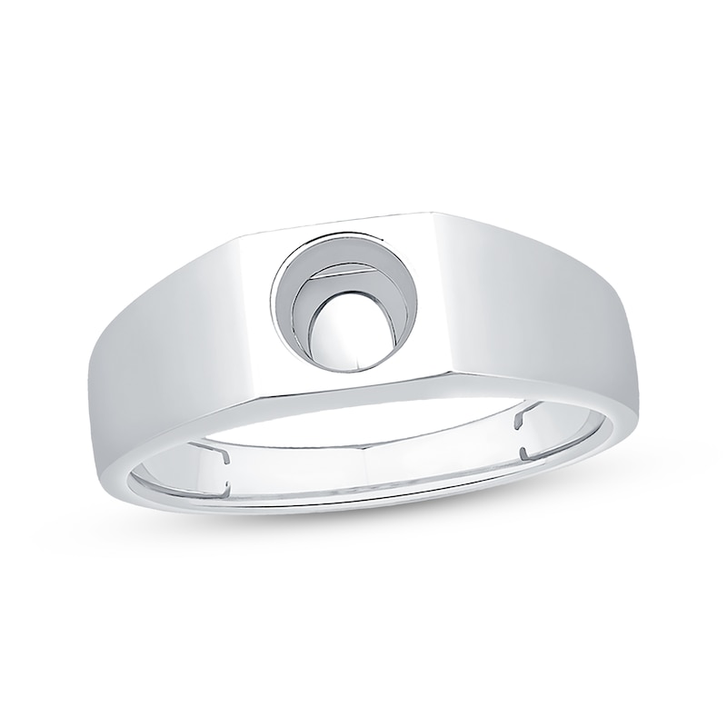 Main Image 1 of Now + Forever Men's Wedding Band Setting 14K White Gold