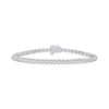 Thumbnail Image 1 of Diamond Tennis Bracelet 1/10 ct tw Sterling Silver 7&quot;