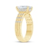 Thumbnail Image 2 of Now + Forever Lab-Grown Diamonds Radiant-Cut Hidden Halo Engagement Ring 3-1/4 ct tw 14K Yellow Gold
