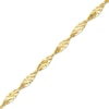 Thumbnail Image 2 of Dorica Chain Anklet Solid 10K Yellow Gold 10&quot;