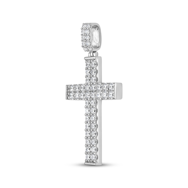 Main Image 2 of KAY Lab-Grown Diamonds Cross Charm 4 ct tw 10K White Gold
