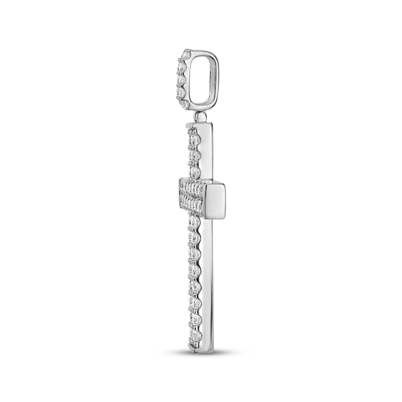 Main Image 3 of KAY Lab-Grown Diamonds Cross Charm 4 ct tw 10K White Gold