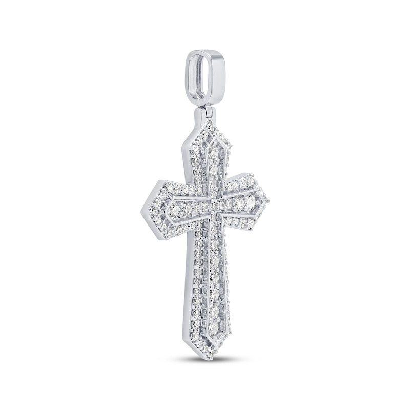 Main Image 2 of KAY Lab-Grown Diamonds Gothic Cross Charm 2 ct tw 10K White Gold