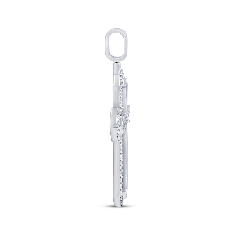 Main Image 3 of KAY Lab-Grown Diamonds Gothic Cross Charm 2 ct tw 10K White Gold