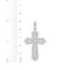 Thumbnail Image 4 of KAY Lab-Grown Diamonds Gothic Cross Charm 2 ct tw 10K White Gold