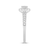 Thumbnail Image 2 of Now + Forever Lab-Grown Diamonds Oval-Cut Halo Engagement Ring 3/4 ct tw 14K White Gold