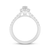 Thumbnail Image 3 of Now + Forever Lab-Grown Diamonds Oval-Cut Halo Engagement Ring 3/4 ct tw 14K White Gold