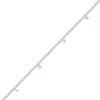 Thumbnail Image 2 of Sneaker Bling Diamond Accent &quot;Love&quot; Heel Chain Sterling Silver & 10K Yellow Gold