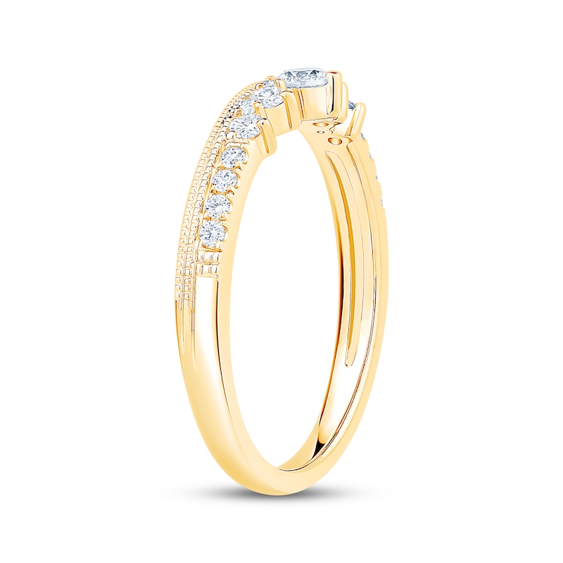 Main Image 2 of Now + Forever Diamond Anniversary Ring 1/3 ct tw 10K Yellow Gold