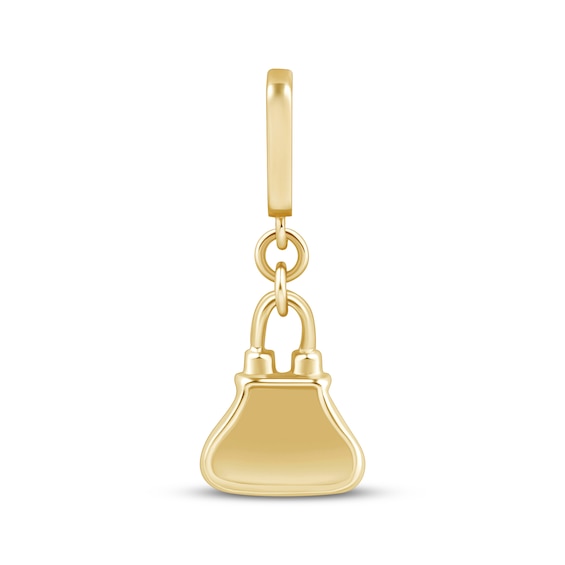 Charmed Memories Purse Charm 10K Yellow Gold